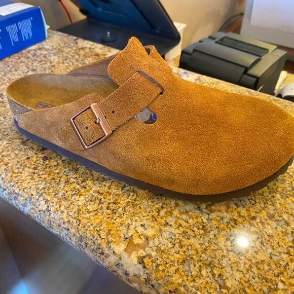 Birkenstock - Boston Suede Leather Mink - Multiple Sizes (NEW W/ BOX)